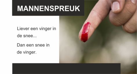 vinger-snee